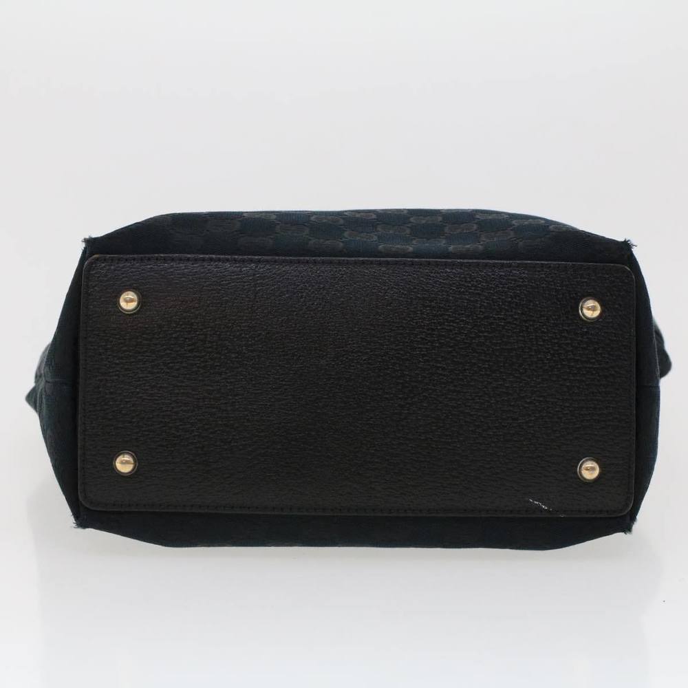GUCCI GG Canvas Bamboo Hand Bag Black 137394 Auth 43264 - Picture 5 of 16